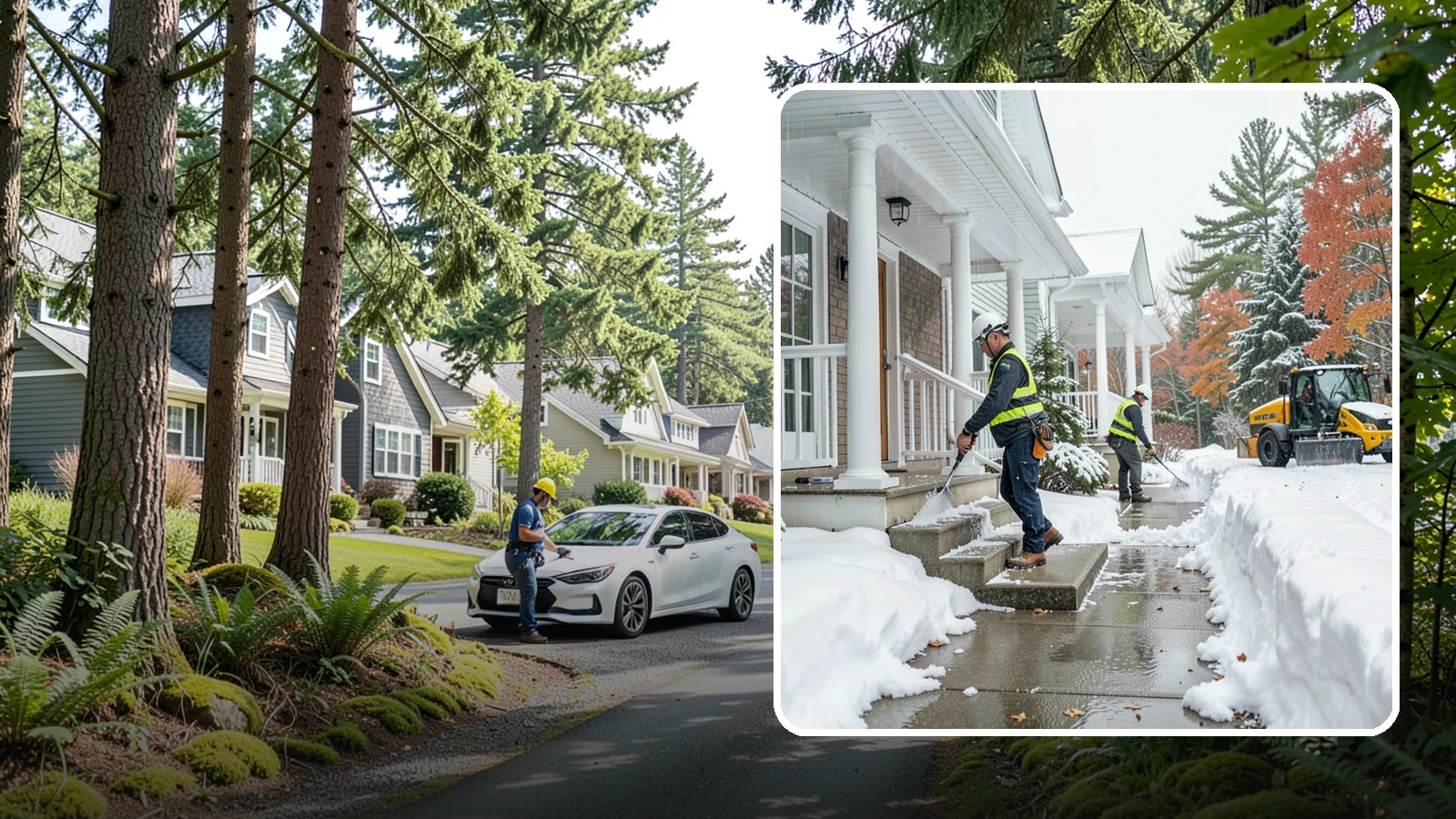 Porch Steps Clearing in Normandy Park, King County, WA - We clear porch steps and the landing above them so your covered entrance stays safe to use.