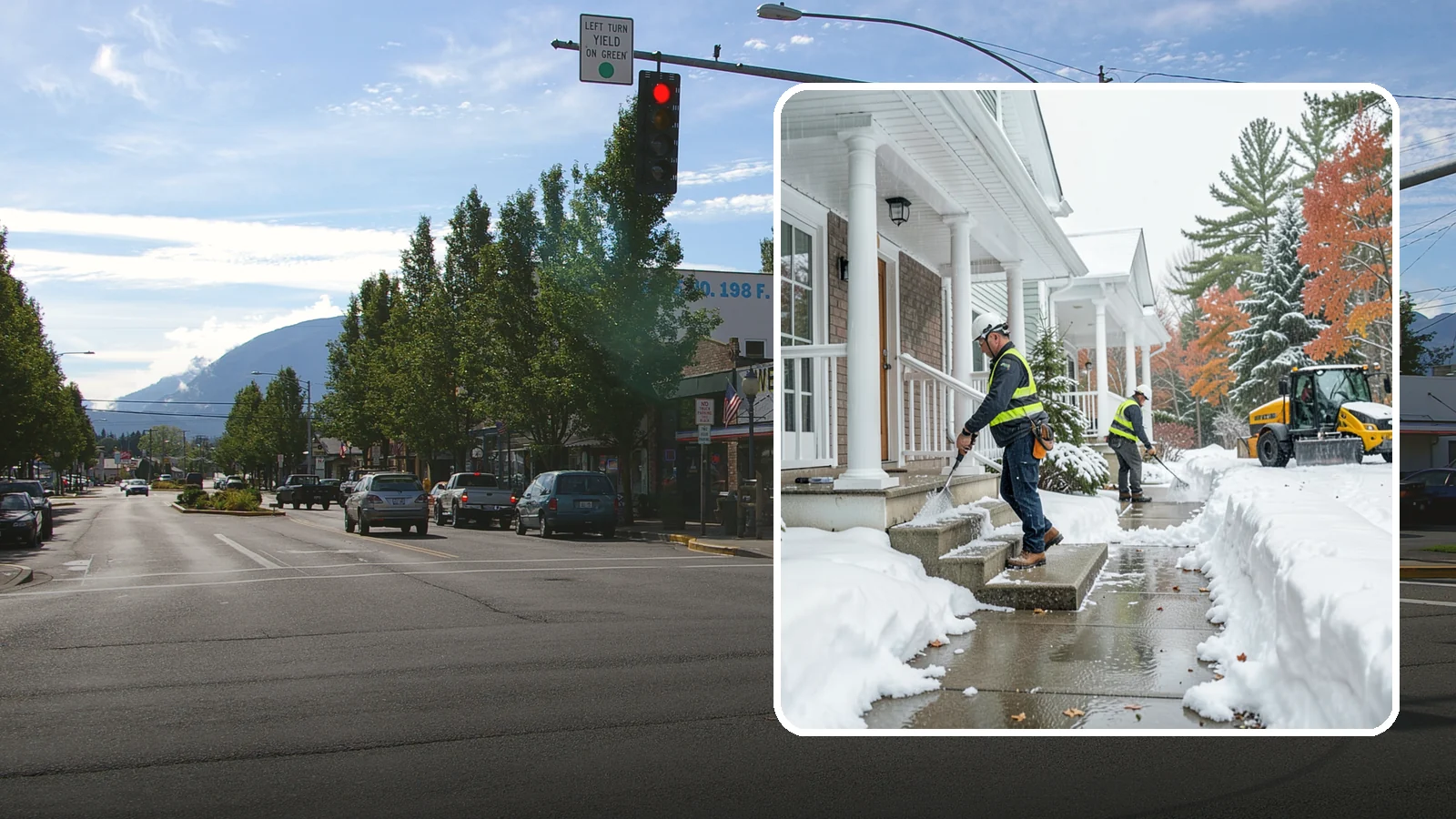 Porch Steps Clearing in North Bend, King County, WA - We clear porch steps and the landing above them so your covered entrance stays safe to use.