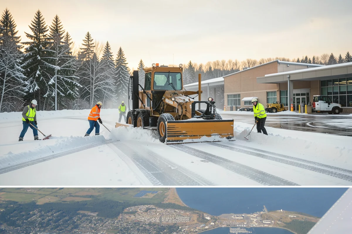 Porch Steps Clearing in Oak Harbor, Island County, WA - Porch steps need regular clearing all winter, with extra attention during thaws when roof drip refreezes at the base of the...