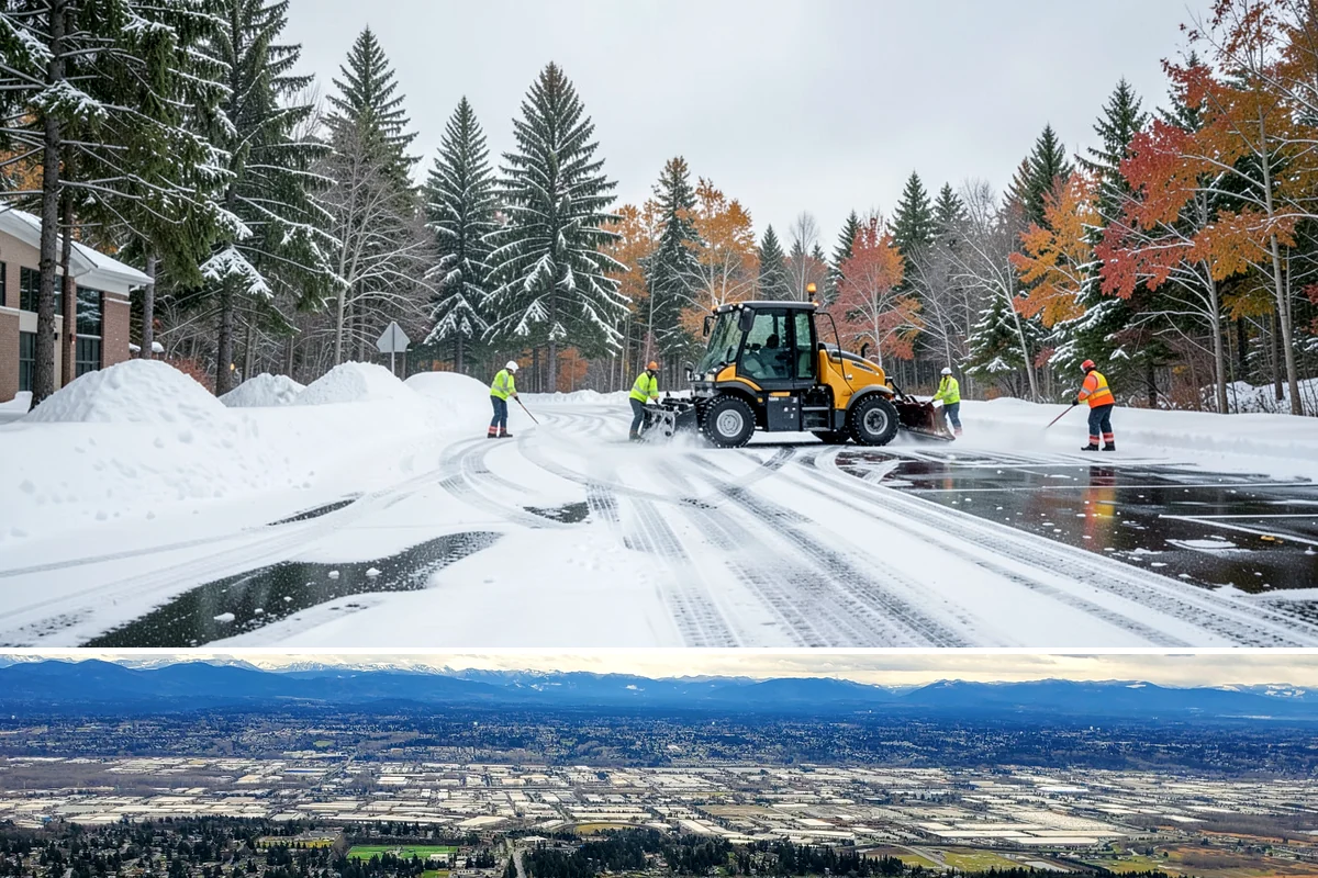 Porch Steps Clearing in SeaTac, King County, WA - Porch steps need regular clearing all winter, with extra attention during thaws when roof drip refreezes at the base of the...