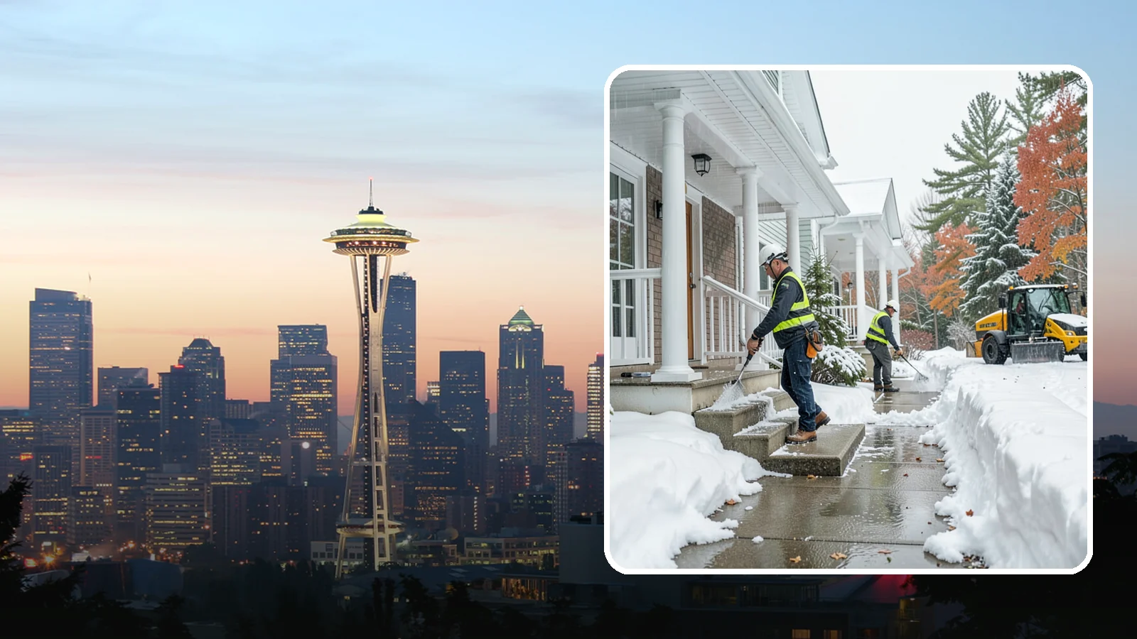 Porch Steps Clearing in Seattle, King County, WA - We clear porch steps and the landing above them so your covered entrance stays safe to use.