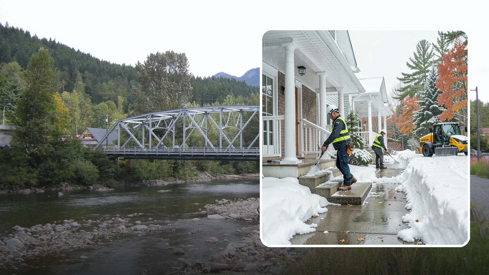 Porch Steps Clearing in Skykomish, King County, WA - We clear porch steps and the landing above them so your covered entrance stays safe to use.