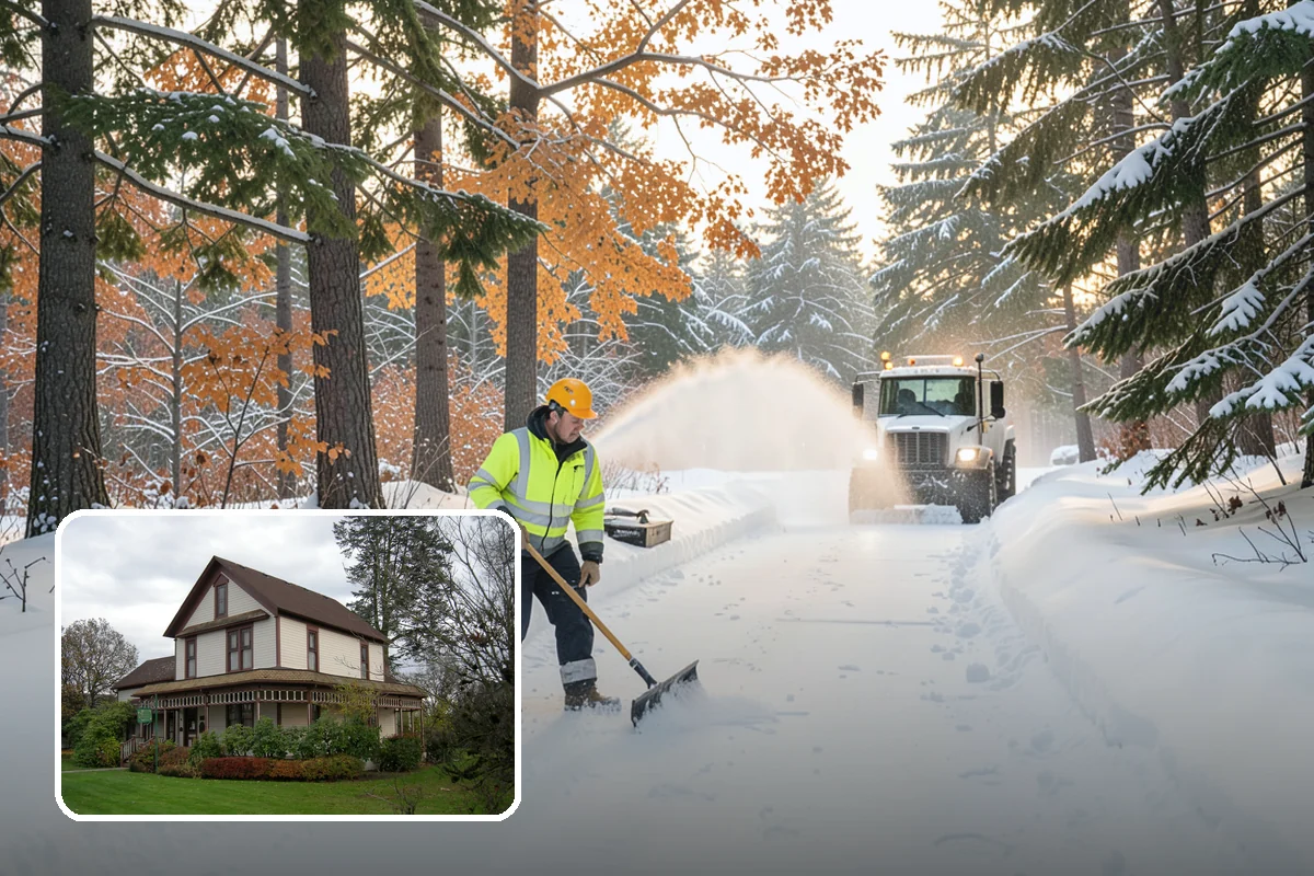 Porch Steps Clearing in Sumner, Pierce County, WA - Keeps your covered entrance usable in any storm