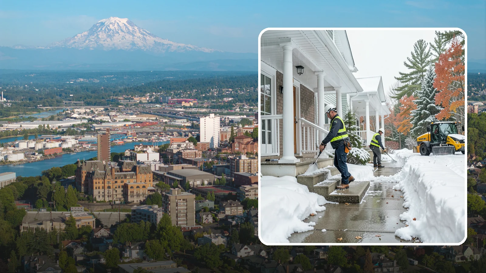 Porch Steps Clearing in Tacoma, Pierce County, WA - We clear porch steps and the landing above them so your covered entrance stays safe to use.