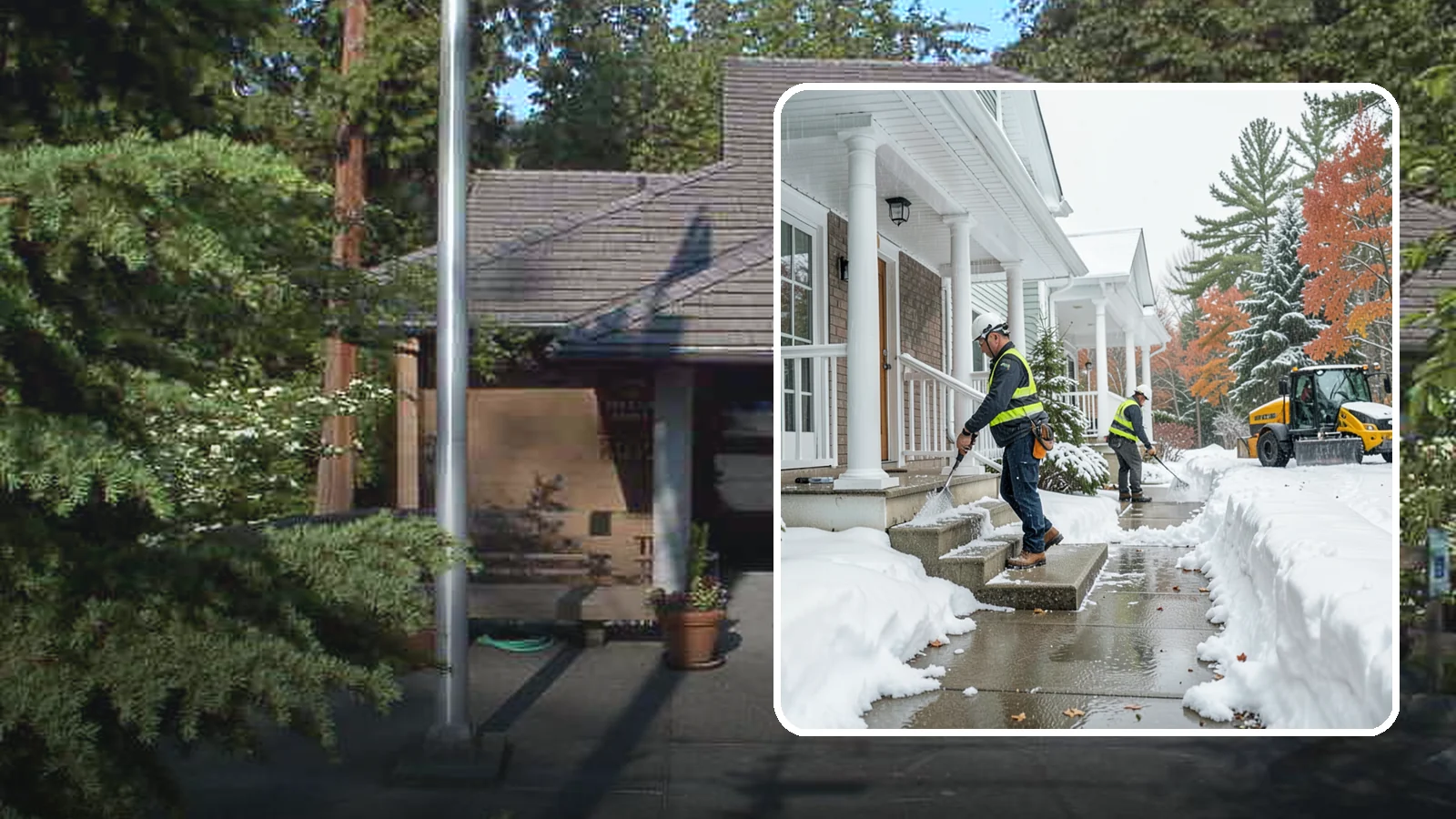 Porch Steps Clearing in Yarrow Point, King County, WA - We clear porch steps and the landing above them so your covered entrance stays safe to use.