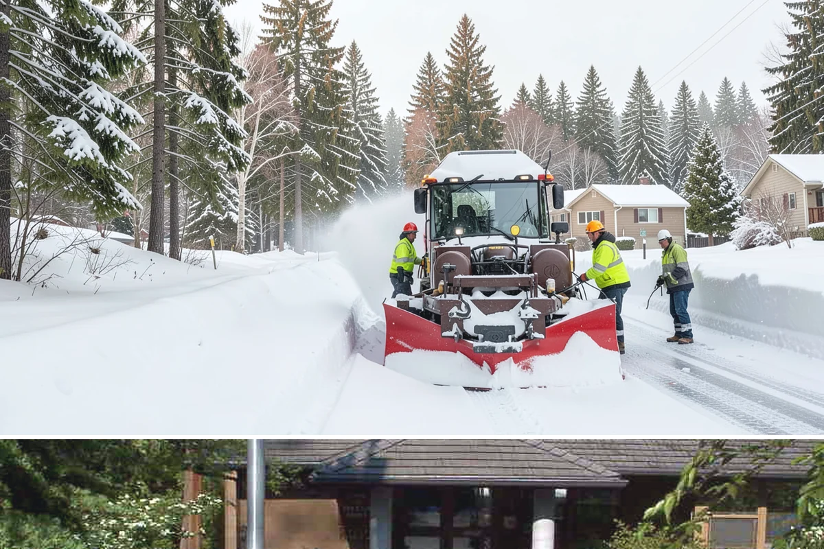 Porch Steps Clearing in Yarrow Point, King County, WA - Porch steps need regular clearing all winter, with extra attention during thaws when roof drip refreezes at the base of the...