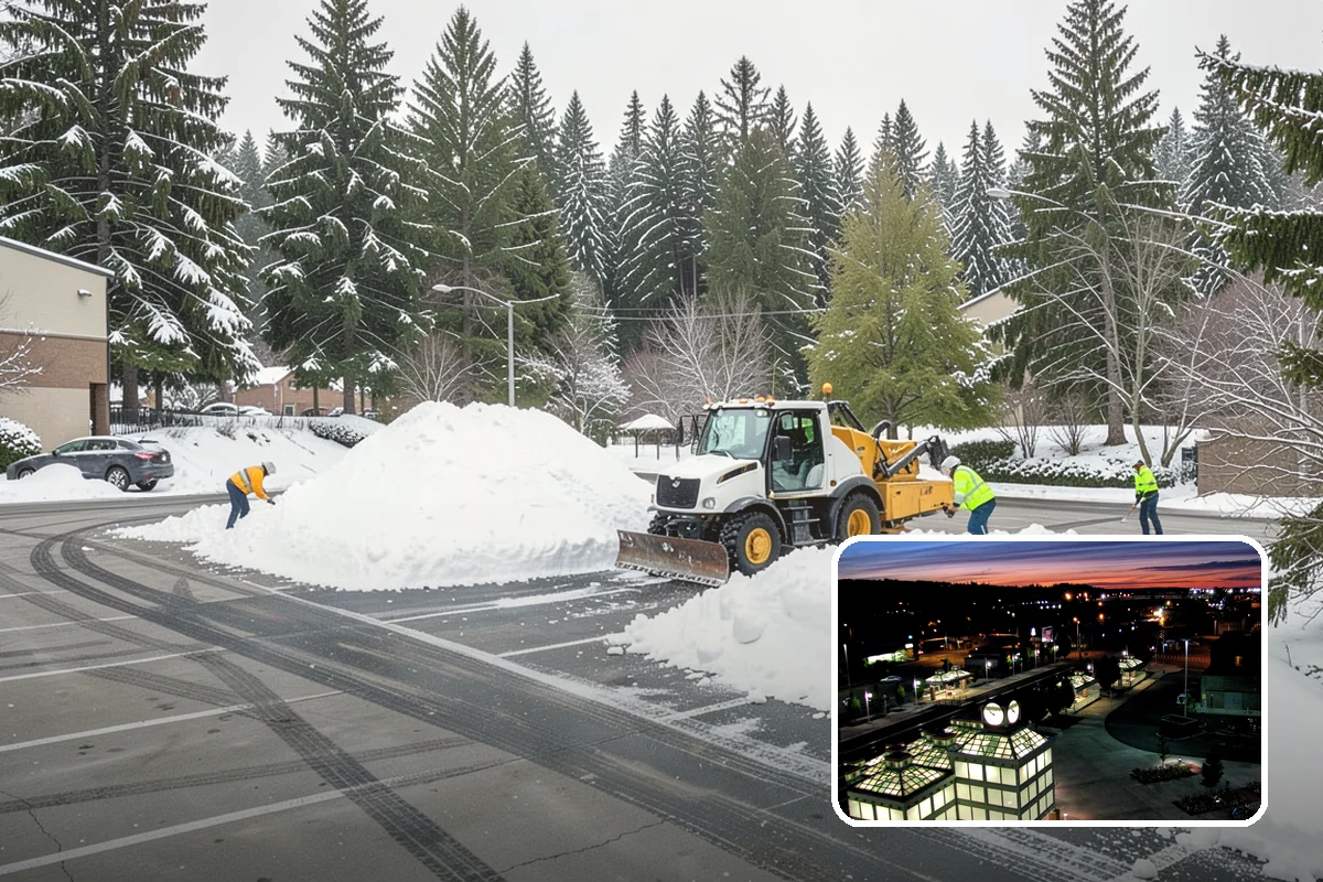 Post-Storm Cleanup in Auburn, King County, WA - Removes packed ridges and leftover windrows