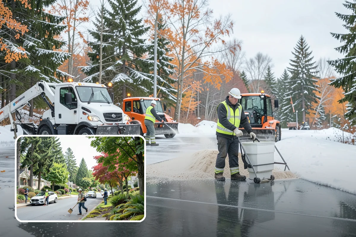 Post-Storm Cleanup in Beaux Arts Village, King County, WA - Removes packed ridges and leftover windrows