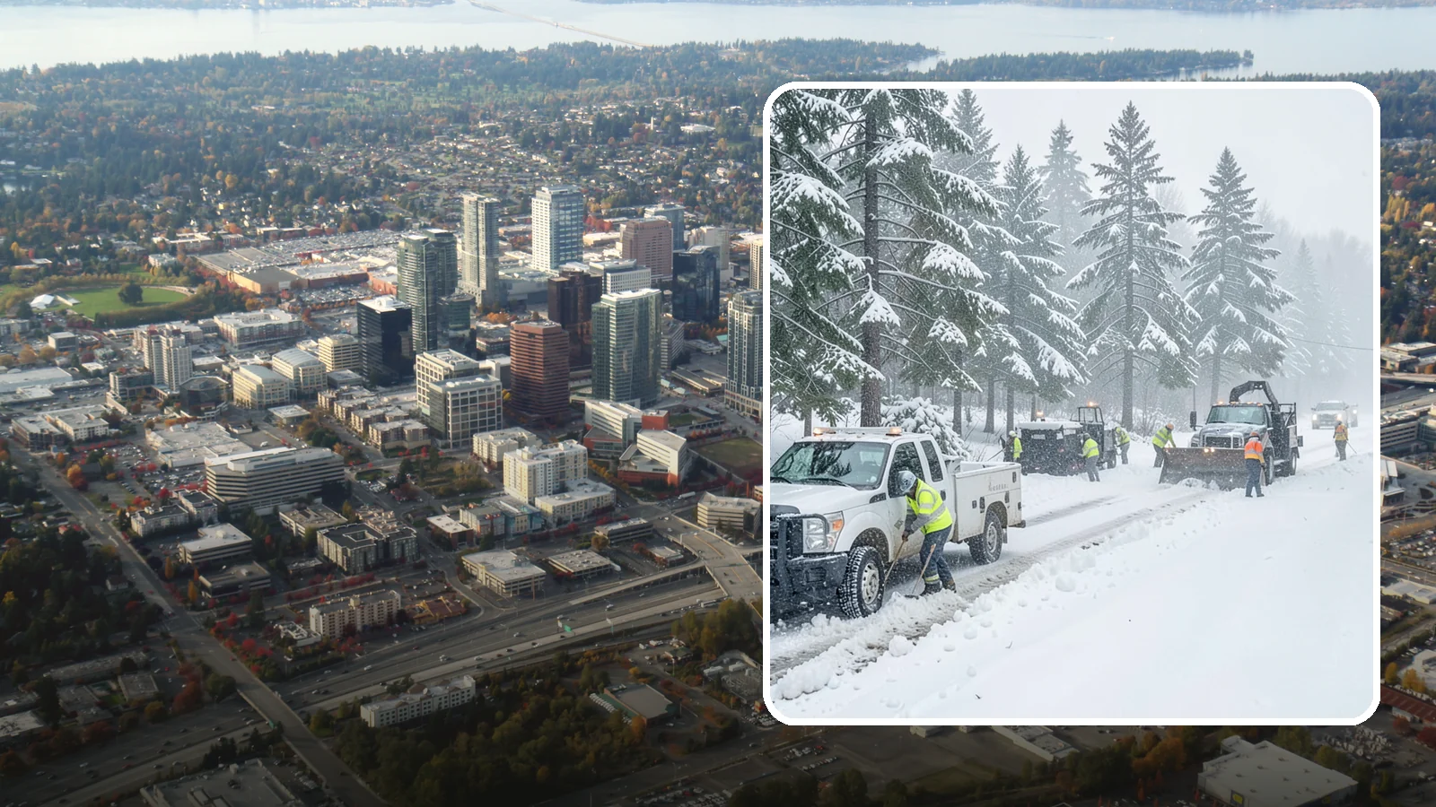 Post-Storm Cleanup in Bellevue, King County, WA - Thorough follow-up clearing that removes leftover snow, ice, and slush after the main event passes.