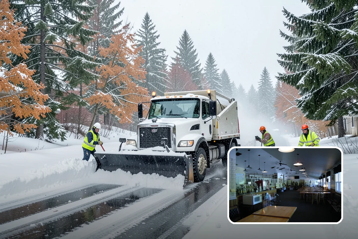 Post-Storm Cleanup in Black Diamond, King County, WA - Removes packed ridges and leftover windrows