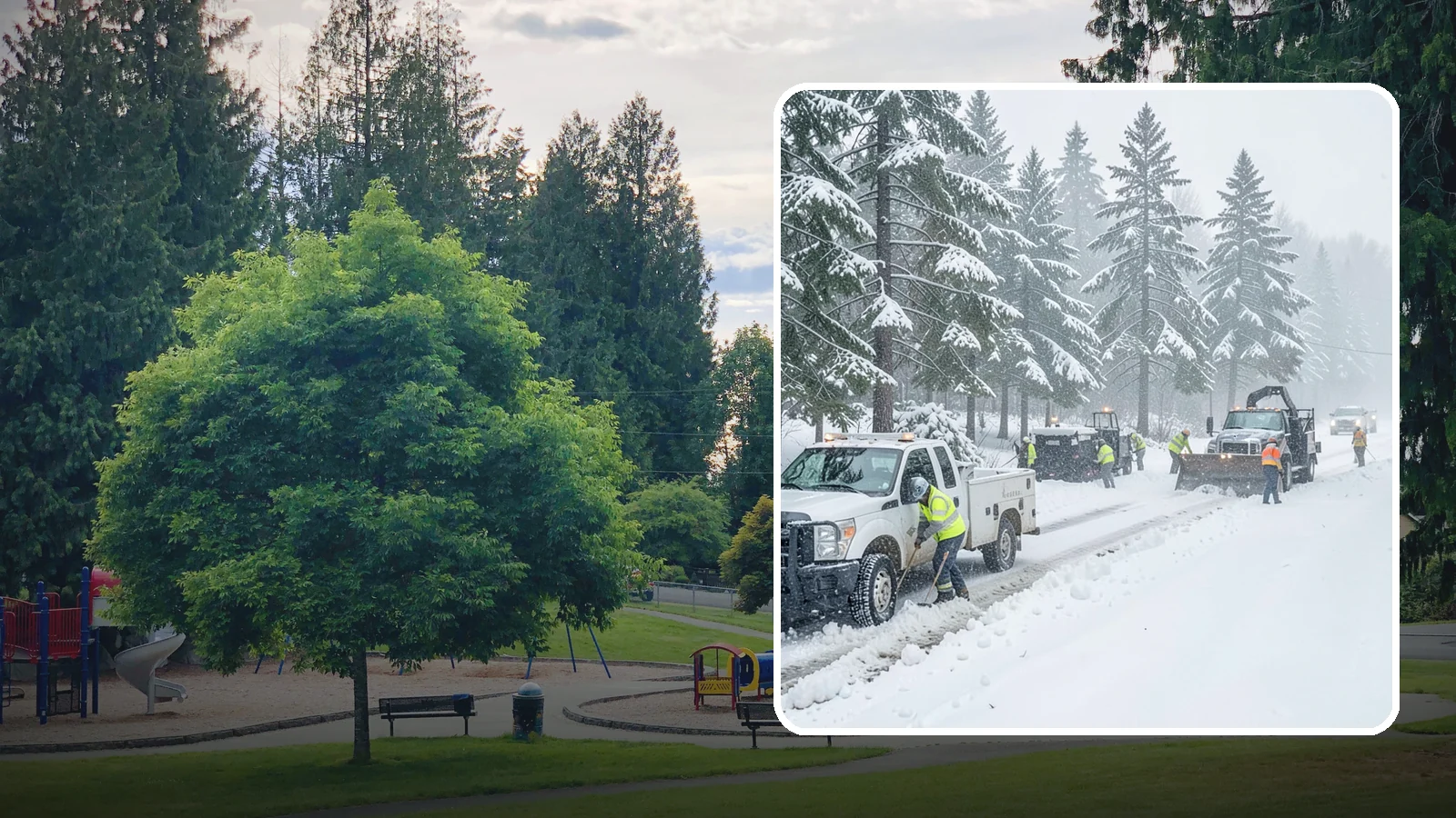 Post-Storm Cleanup in Bonney Lake, Pierce County, WA - Thorough follow-up clearing that removes leftover snow, ice, and slush after the main event passes.