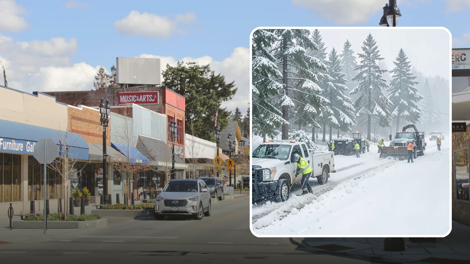Post-Storm Cleanup in Bothell, King County, WA - Thorough follow-up clearing that removes leftover snow, ice, and slush after the main event passes.