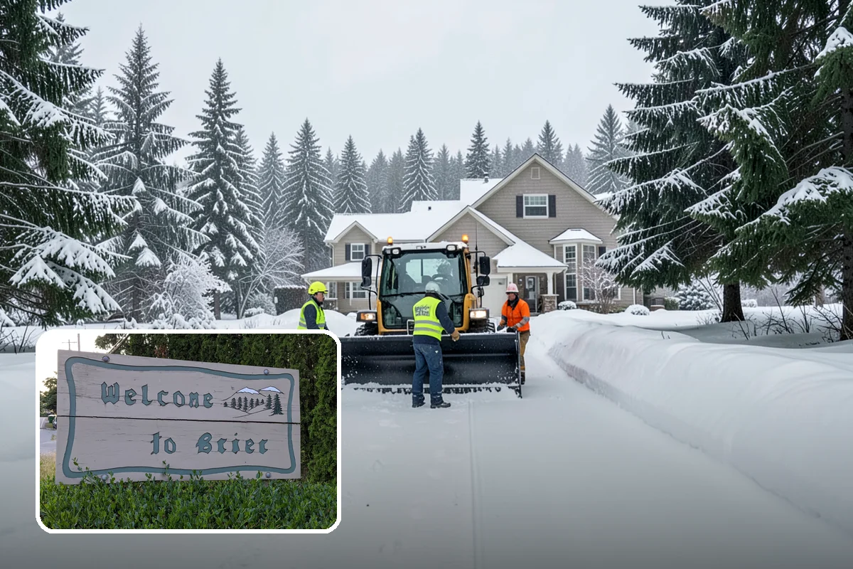 Post-Storm Cleanup in Brier, Snohomish County, WA - Removes packed ridges and leftover windrows