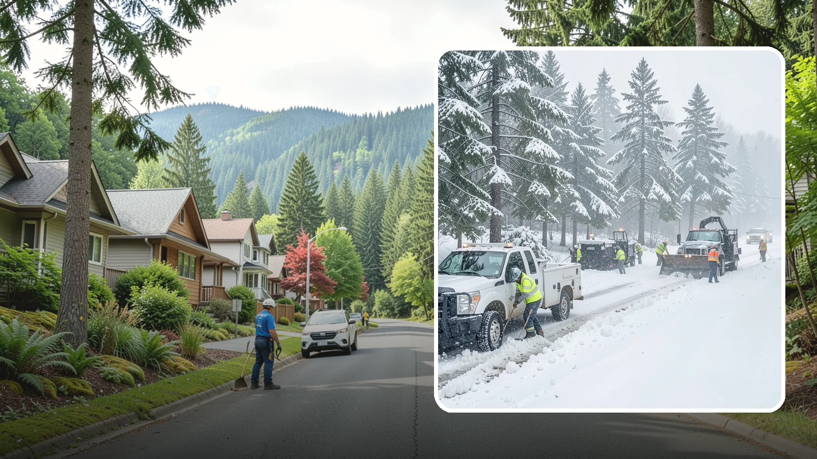 Post-Storm Cleanup in Darrington, Snohomish County, WA - Thorough follow-up clearing that removes leftover snow, ice, and slush after the main event passes.