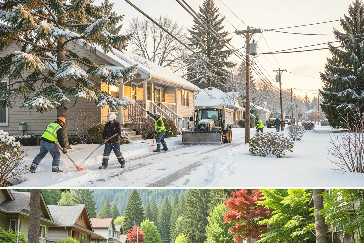 Post-Storm Cleanup in Darrington, Snohomish County, WA - Cleanup visits follow storms throughout winter, with the greatest need during January and February freeze-thaw cycles.