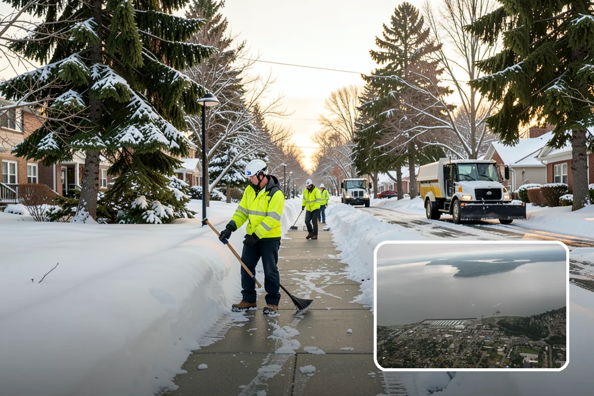 Post-Storm Cleanup in Des Moines, King County, WA - Removes packed ridges and leftover windrows