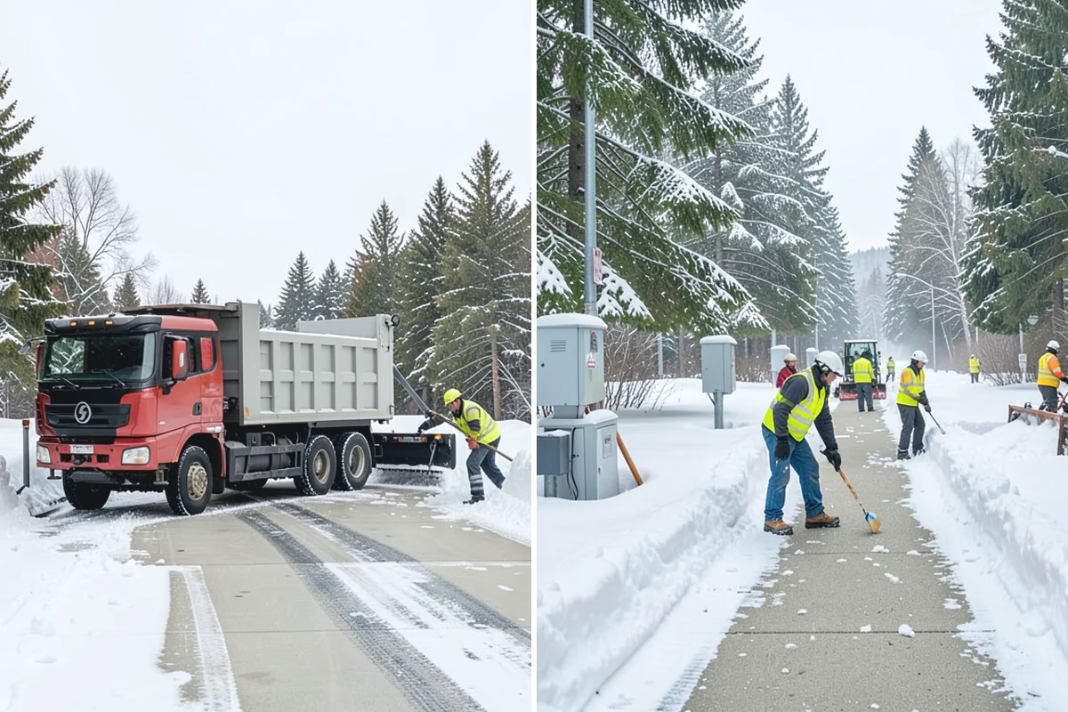 Post-Storm Cleanup in Des Moines, King County, WA - We return once the storm's accumulation has stopped