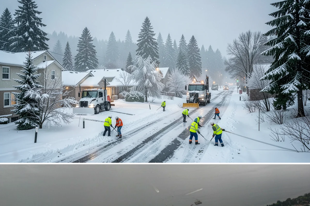 Post-Storm Cleanup in Des Moines, King County, WA - Cleanup visits follow storms throughout winter, with the greatest need during January and February freeze-thaw cycles.