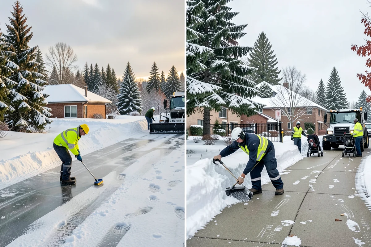 Post-Storm Cleanup in Enumclaw, King County, WA - We return once the storm's accumulation has stopped