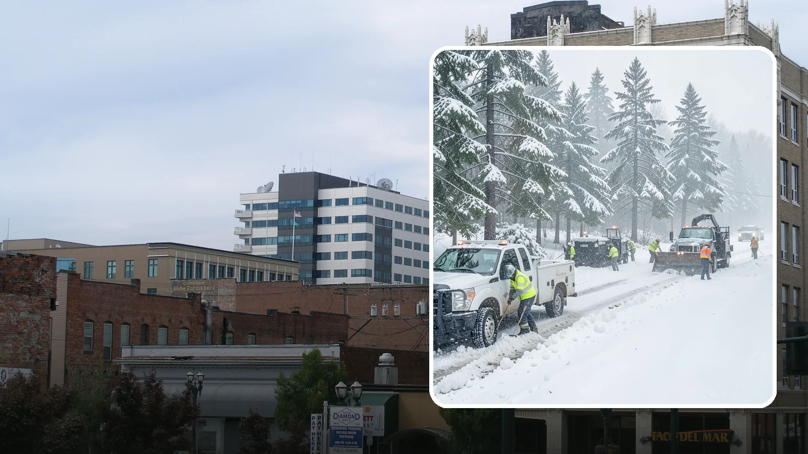 Post-Storm Cleanup in Everett, Snohomish County, WA - Thorough follow-up clearing that removes leftover snow, ice, and slush after the main event passes.