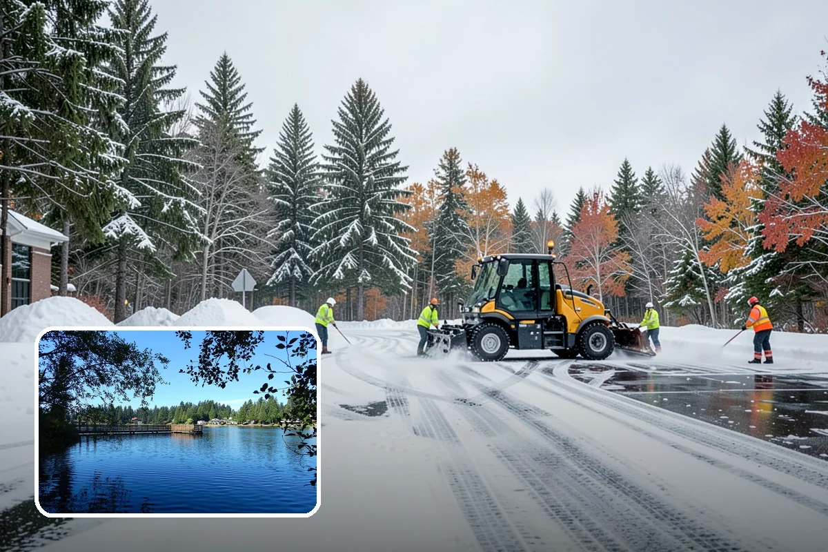Post-Storm Cleanup in Federal Way, King County, WA - Removes packed ridges and leftover windrows