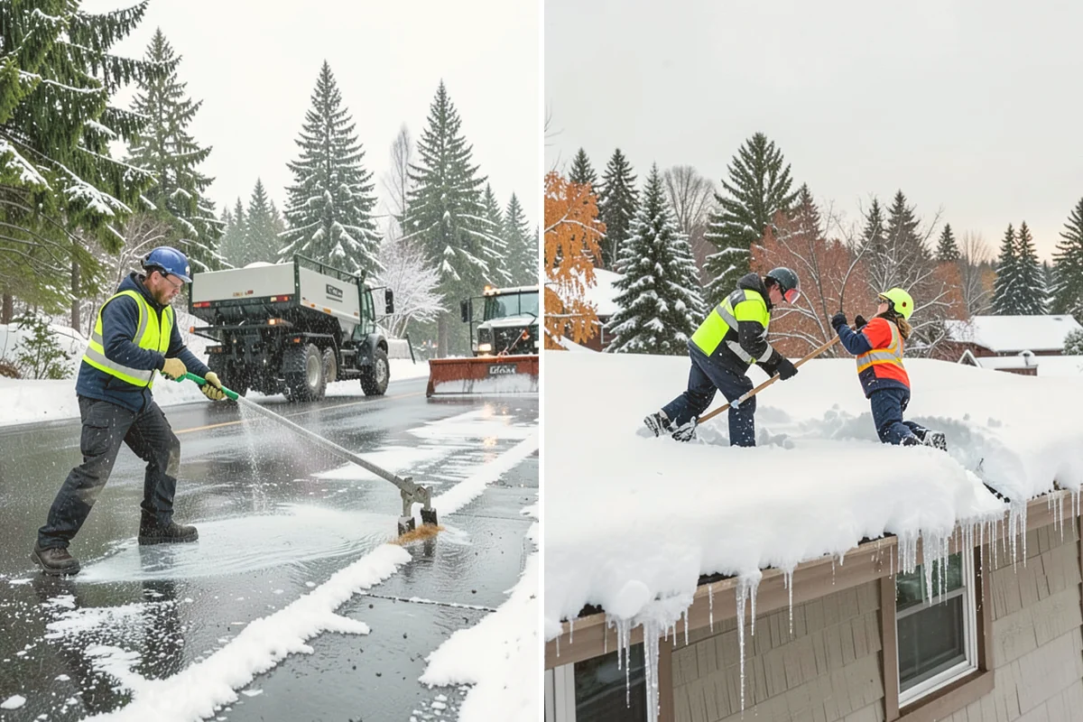 Post-Storm Cleanup in Fife, Pierce County, WA - We return once the storm's accumulation has stopped