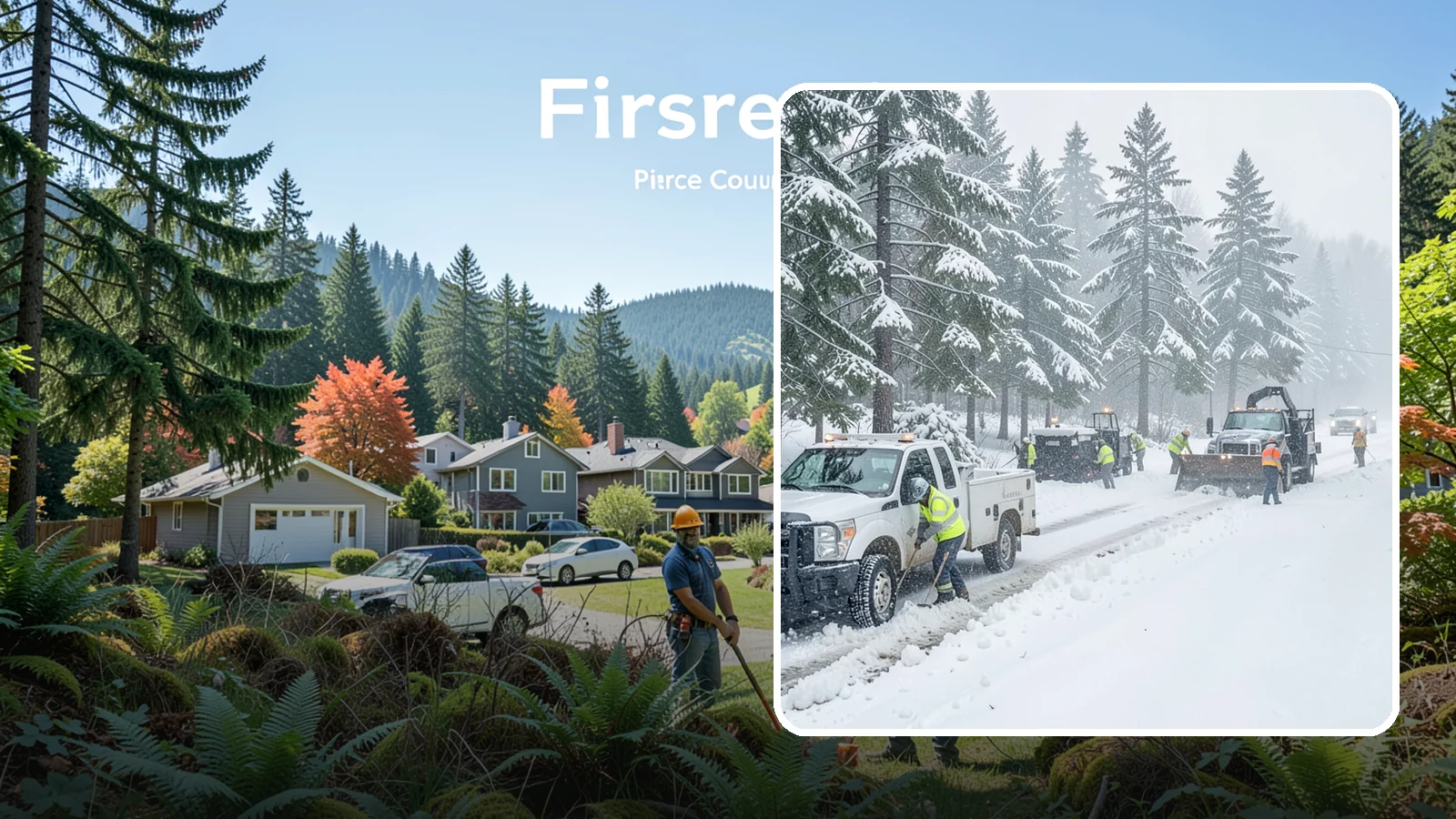 Post-Storm Cleanup in Fircrest, Pierce County, WA - Thorough follow-up clearing that removes leftover snow, ice, and slush after the main event passes.