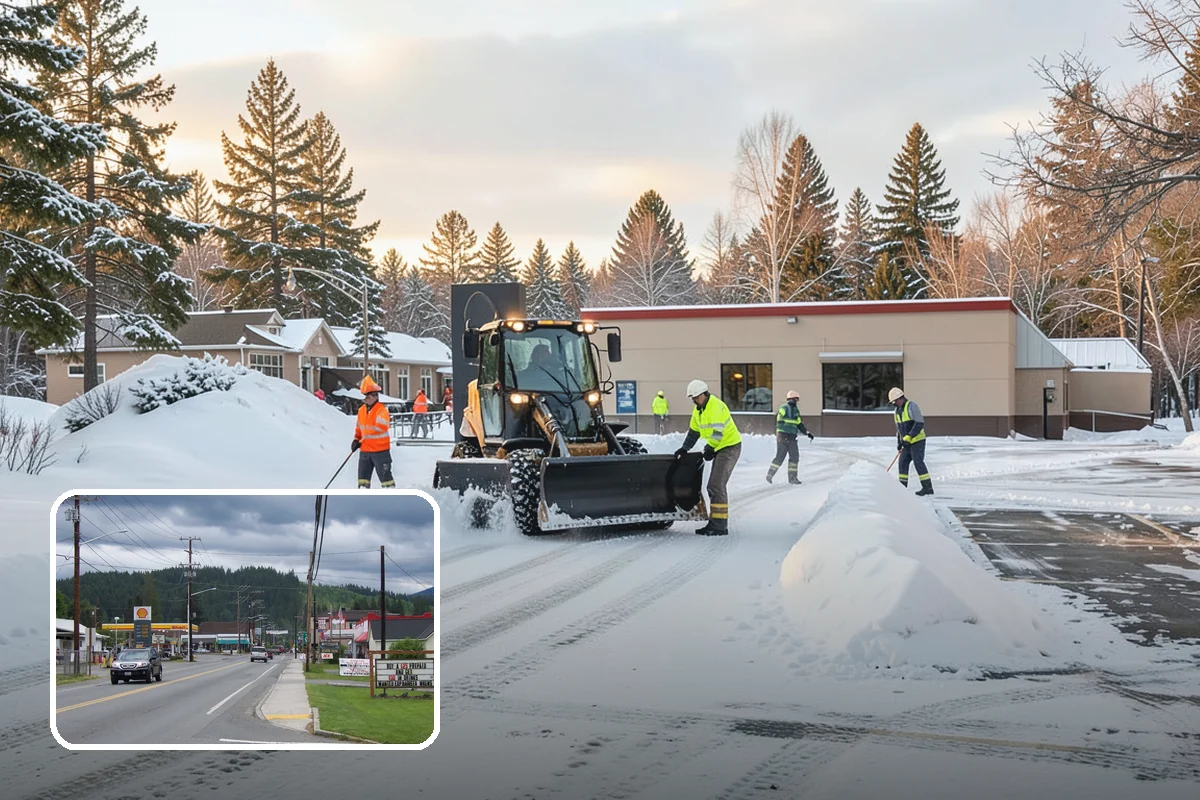 Post-Storm Cleanup in Granite Falls, Snohomish County, WA - Removes packed ridges and leftover windrows