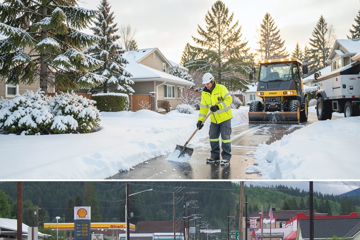Post-Storm Cleanup in Granite Falls, Snohomish County, WA - Cleanup visits follow storms throughout winter, with the greatest need during January and February freeze-thaw cycles.