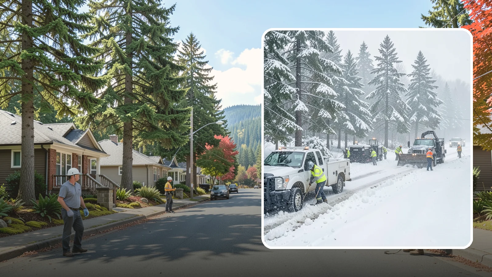 Post-Storm Cleanup in Hunts Point, King County, WA - Thorough follow-up clearing that removes leftover snow, ice, and slush after the main event passes.
