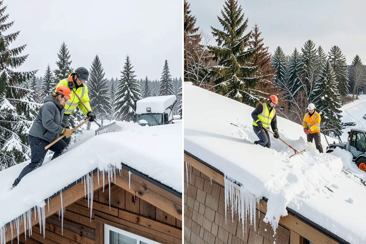 Post-Storm Cleanup in Hunts Point, King County, WA - We return once the storm's accumulation has stopped