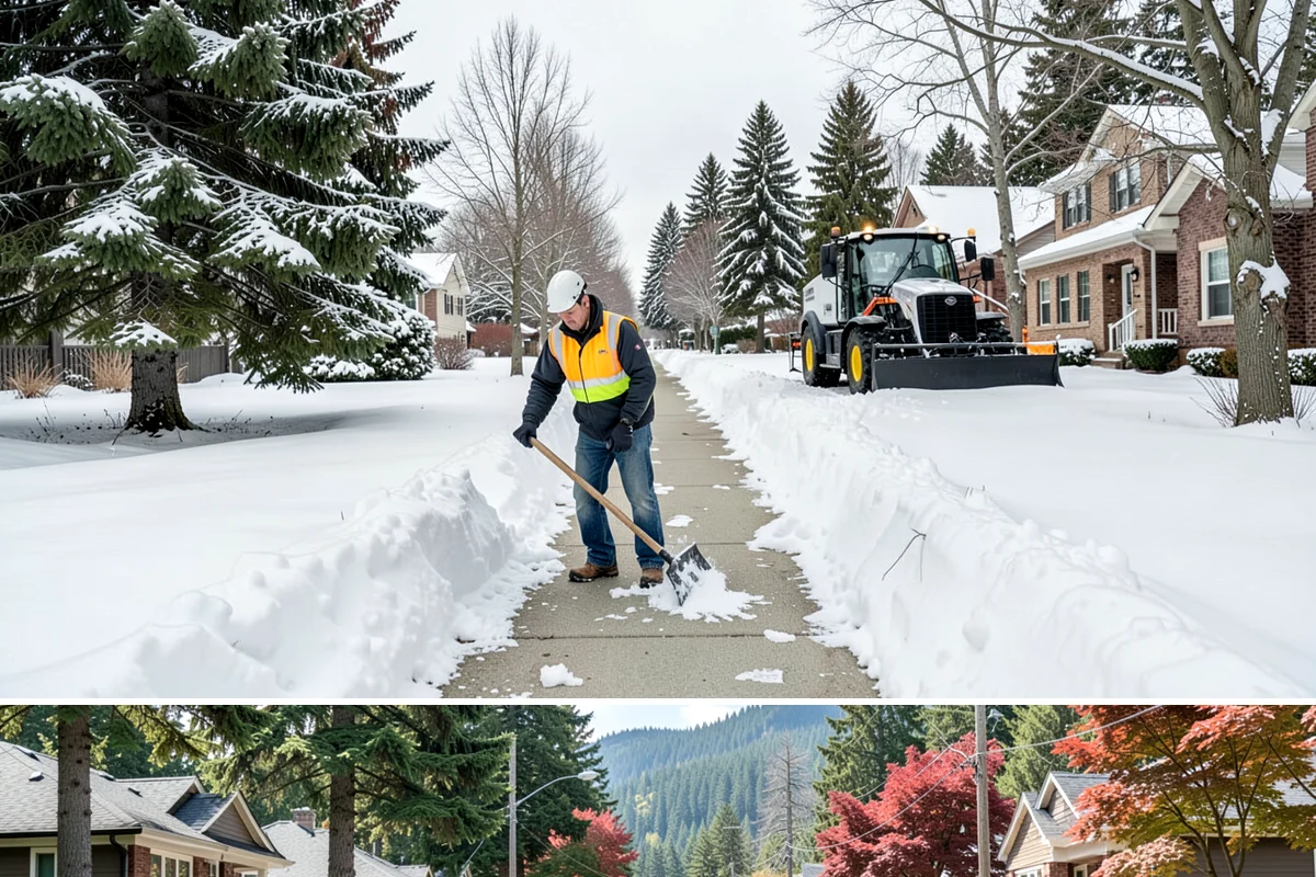 Post-Storm Cleanup in Hunts Point, King County, WA - Cleanup visits follow storms throughout winter, with the greatest need during January and February freeze-thaw cycles.