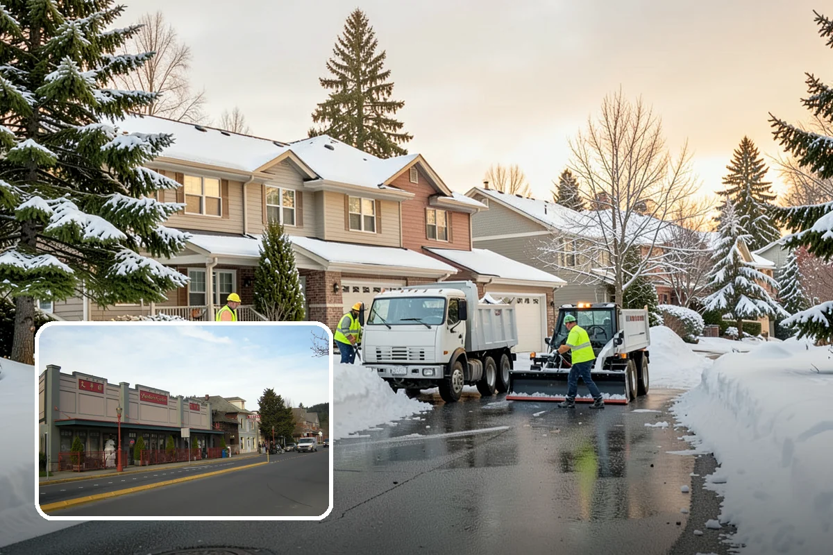 Post-Storm Cleanup in Issaquah, King County, WA - Removes packed ridges and leftover windrows