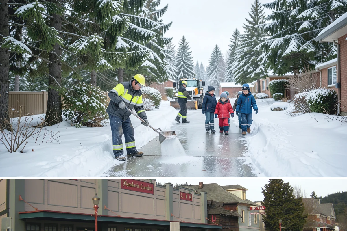 Post-Storm Cleanup in Issaquah, King County, WA - Cleanup visits follow storms throughout winter, with the greatest need during January and February freeze-thaw cycles.