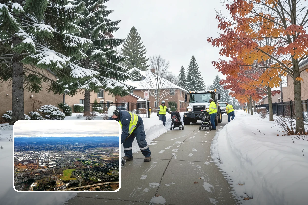 Post-Storm Cleanup in Kent, King County, WA - Removes packed ridges and leftover windrows
