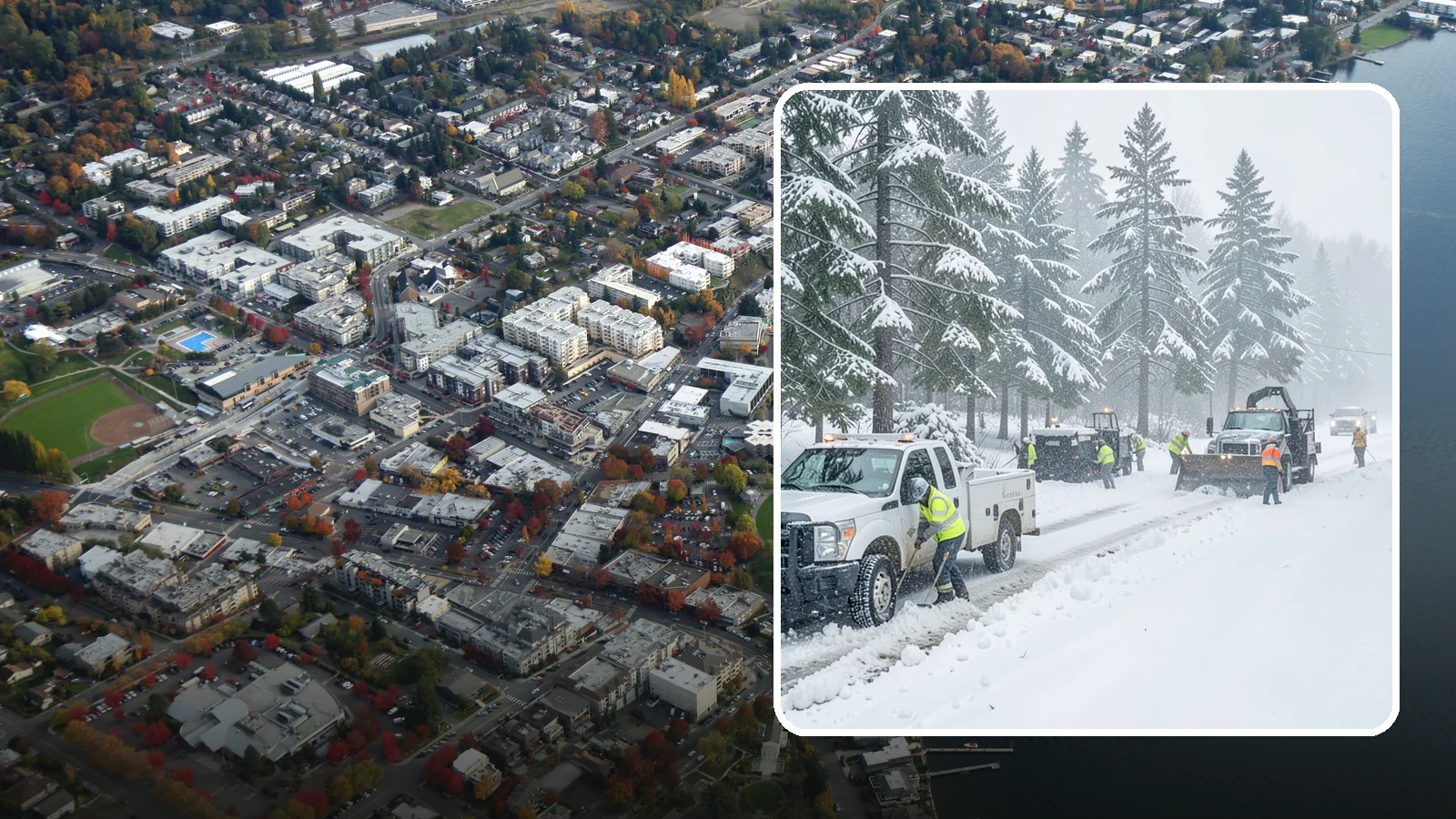 Post-Storm Cleanup in Kirkland, King County, WA - Thorough follow-up clearing that removes leftover snow, ice, and slush after the main event passes.