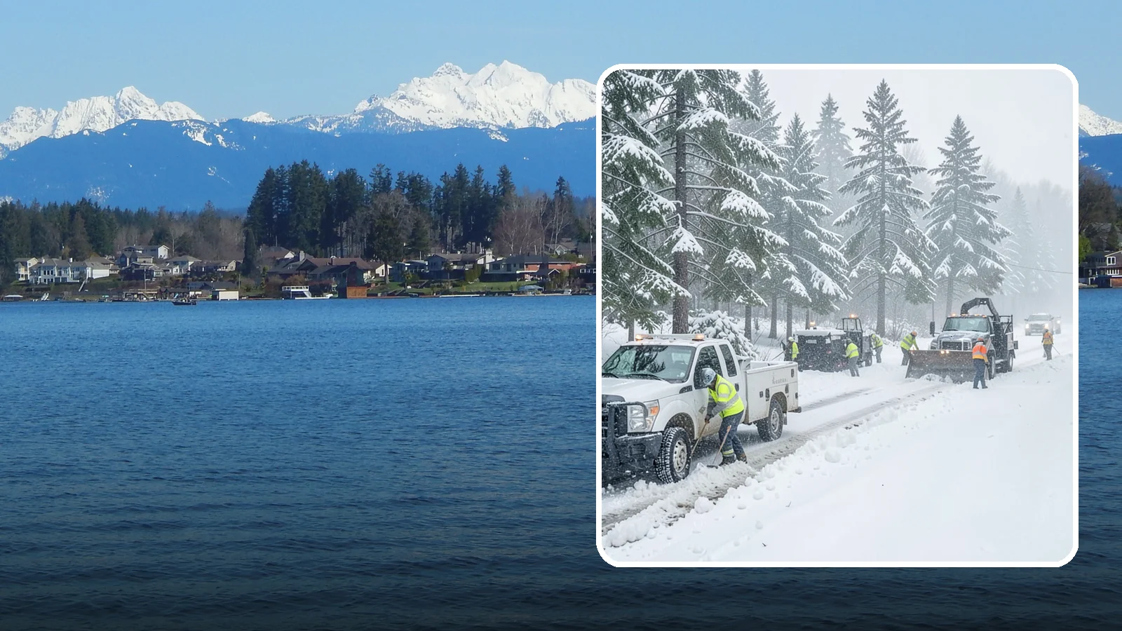 Post-Storm Cleanup in Lake Stevens, Snohomish County, WA - Thorough follow-up clearing that removes leftover snow, ice, and slush after the main event passes.