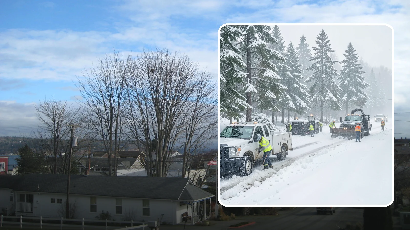Post-Storm Cleanup in Langley, Island County, WA - Thorough follow-up clearing that removes leftover snow, ice, and slush after the main event passes.