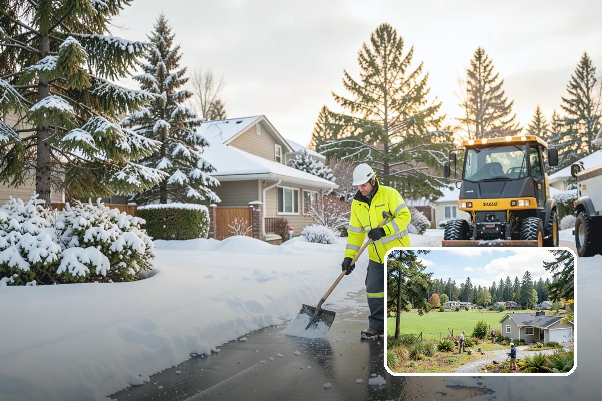 Post-Storm Cleanup in Lyman, Skagit County, WA - Removes packed ridges and leftover windrows
