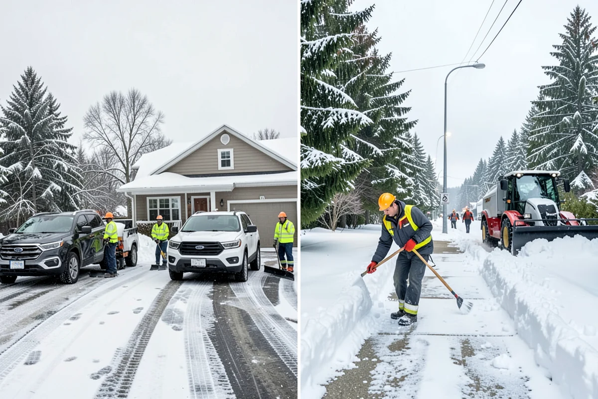 Post-Storm Cleanup in Maple Valley, King County, WA - We return once the storm's accumulation has stopped