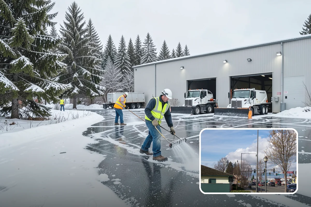 Post-Storm Cleanup in Marysville, Snohomish County, WA - Removes packed ridges and leftover windrows