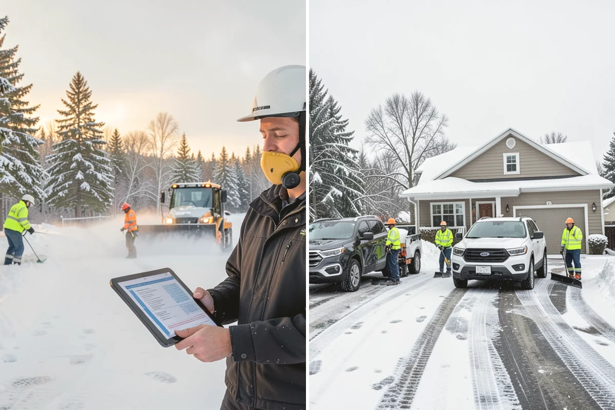 Post-Storm Cleanup in Mill Creek, Snohomish County, WA - We return once the storm's accumulation has stopped