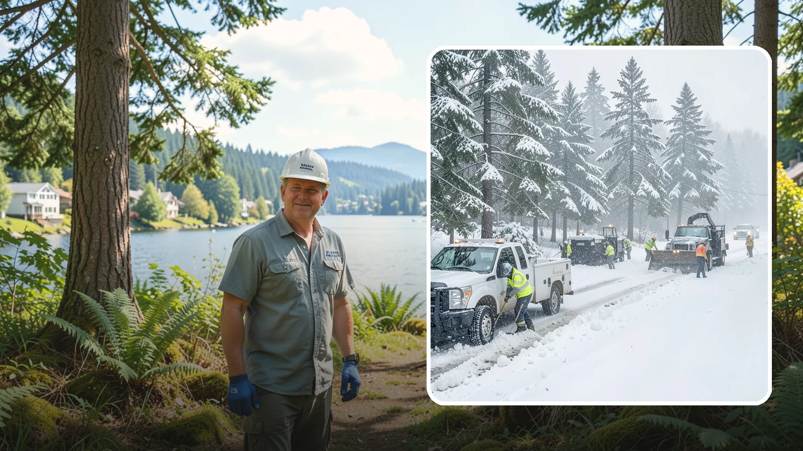 Post-Storm Cleanup in Milton, King County, WA - Thorough follow-up clearing that removes leftover snow, ice, and slush after the main event passes.