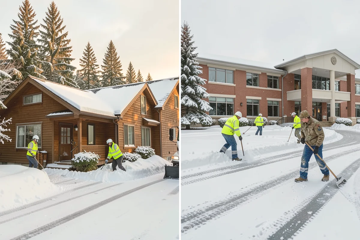 Post-Storm Cleanup in Milton, King County, WA - We return once the storm's accumulation has stopped
