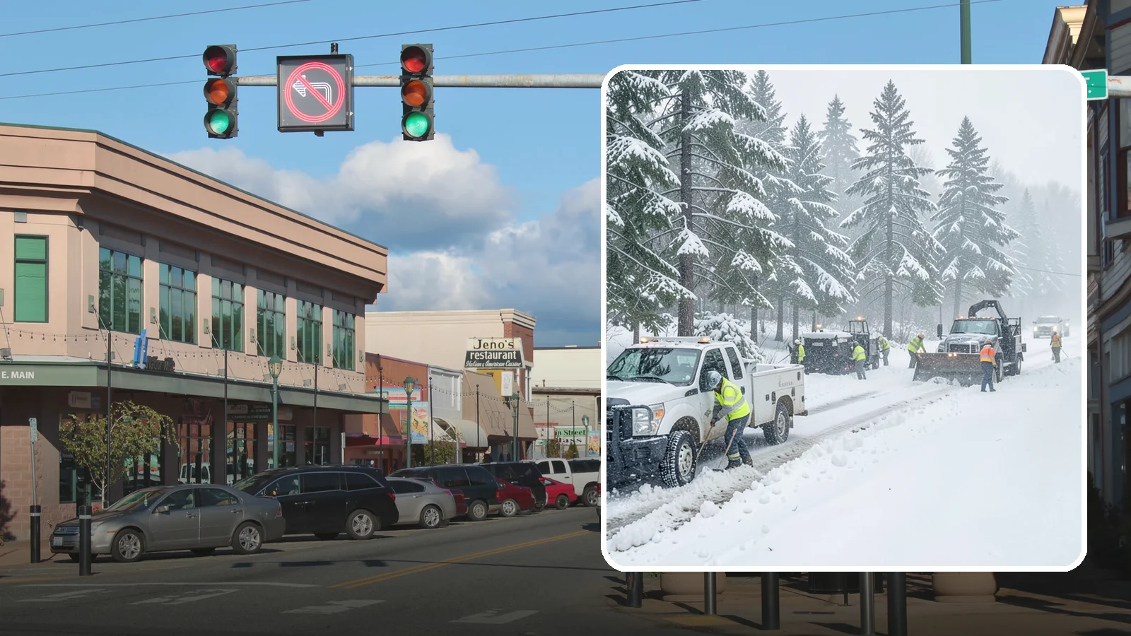 Post-Storm Cleanup in Monroe, Snohomish County, WA - Thorough follow-up clearing that removes leftover snow, ice, and slush after the main event passes.