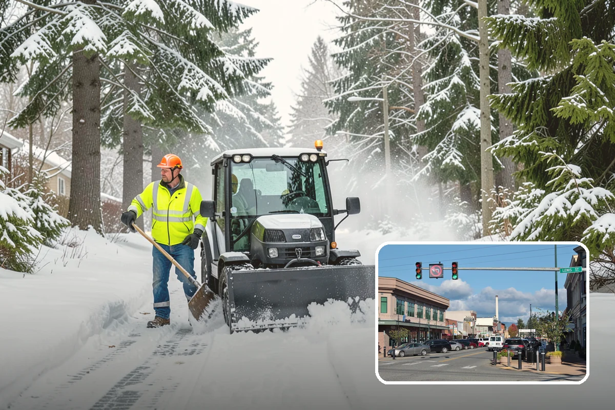 Post-Storm Cleanup in Monroe, Snohomish County, WA - Removes packed ridges and leftover windrows