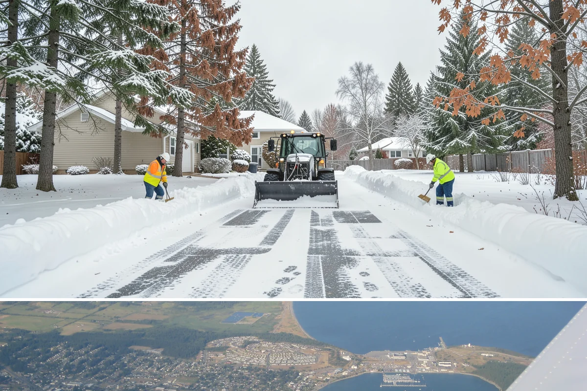 Post-Storm Cleanup in Oak Harbor, Island County, WA - Cleanup visits follow storms throughout winter, with the greatest need during January and February freeze-thaw cycles.