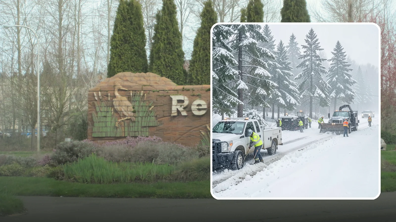 Post-Storm Cleanup in Renton, King County, WA - Thorough follow-up clearing that removes leftover snow, ice, and slush after the main event passes.