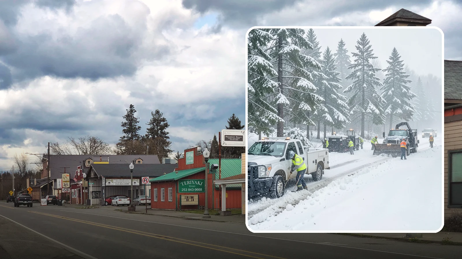 Post-Storm Cleanup in Roy, Pierce County, WA - Thorough follow-up clearing that removes leftover snow, ice, and slush after the main event passes.