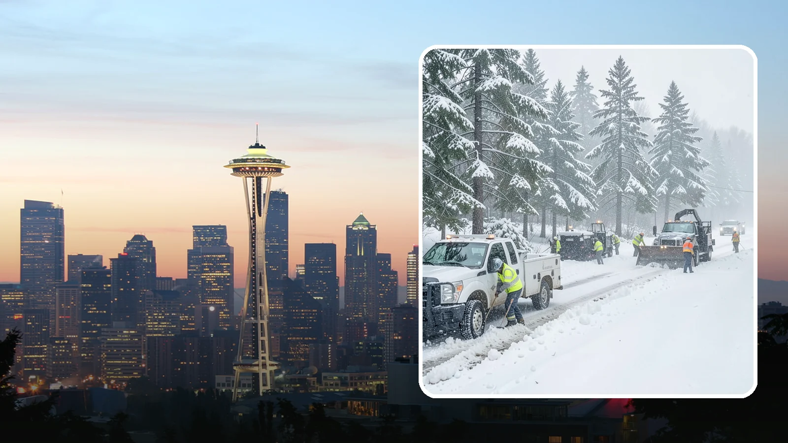 Post-Storm Cleanup in Seattle, King County, WA - Thorough follow-up clearing that removes leftover snow, ice, and slush after the main event passes.